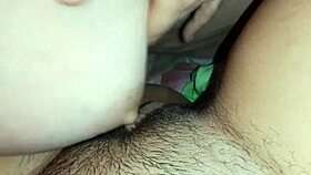 I’m Fucking Her Pussy with My Tits, So Hot!