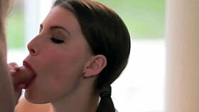 sweet sucker teen babe blows and gets facial