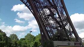 A Cute Girl Fucked By Two Guys With Big Dicks At Eiffel Tower