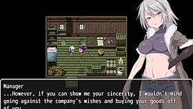 grace explores the labyrinth town in this anime hentai adventure