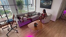 Stepdaughter with huge tits and big ass gets anal sex from stepdad in bedroom