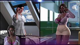 'Did the stepmom catch him fucking his MILF busty friend in her bed? She wants his 10 inches cock!'