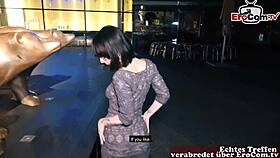 German Teen Student Picked Up for Fuck