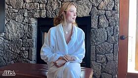 Slutty Redhead Bridesmaid Locked Out of Hotel Room Before Wedding Night