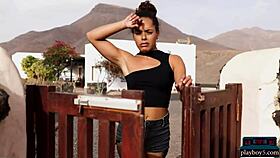 ebony teen model agatha meets playboy outdoors