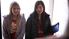 i swear, allherluv com shows us cheerleaders sucking and licking in group action.