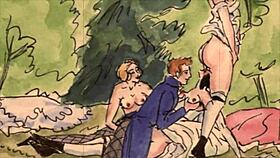 Vintage Erotic Art Blends Retro Cartoon Anime Hentai Styles