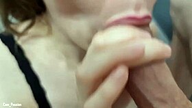 Closeup Blowjob Leads to Huge Cum in Mouth POV