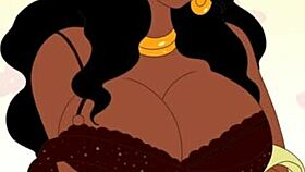 Ebony milf gets fucked hard in the ass! Mrs Laticia in milftoon drama.