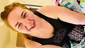 Admiring girlfriend's blue eyes leads to hardcore doggystyle orgasm!