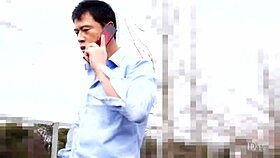 japanese wife gets blowjob from ex-husband right in front of her husband