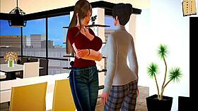 My new family 178, that erotic teen 18+ cartoon game with 3d anime hentai sex homemade scenes.