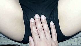 I was playing with my stepsister while watching tv, her wet pussy got so close up and sexy.