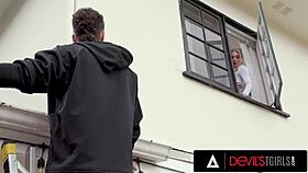 Devils Tgirls - Naughty Trans Emma Rose, Want Your Ass Pounded in Pantyhose Like This?