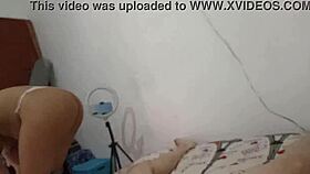 My stepsister starts to touch my big dick and i end up sucking her whole ass