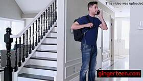 sexy ginger babe with bouncy ass 😘 she's petite and has small tits