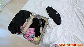 in this pov, an appealing step-sister engages in kinky fauxcest roleplay with her stepbrother.