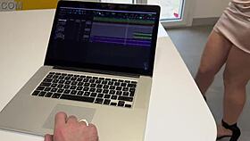 Devilsjoy and French Stepbrother Bend Over for Petite Squirting Action