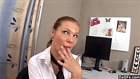 Sexy Girl Strips Down and Fucks Dildo Hard. Dagfs Captures Every Wet Move.