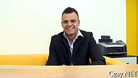 Intense gay encounter with a massive pecker dominating the scene