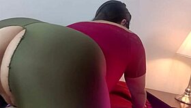 Pretty European MILF shows off her big pussy lips