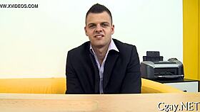 Intense gay encounter with a massive pecker dominating the scene