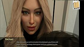 Brunette girlfriend discovers John's secret in homemade 3D anime