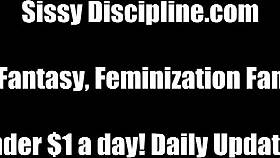 Oh, you look so cute dressed as a sissy girl, but it's humiliating in this femdom bdsm scene