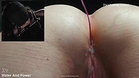 Scottish Violet Bee gags and gets enema in submissive scene