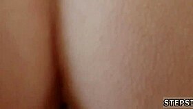 Teen stepdaughter fights dad for hardcore affection