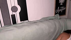 Stepsister lying without panties, so I put my dick in her ass!