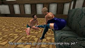 this cuckold goddess wife gets oral and cum all over