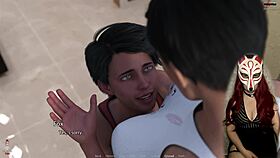 i'm the golden boy ep 6 and mommy's giving me a handjob outside in the hentai game