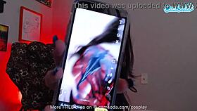 Busty Leah Gotti In Spider-Girl Cosplay Spreading Her Big Ass