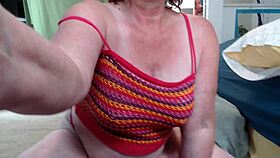 DawnSkye looks smokin hot while puffing a cigarette with curvy big tits