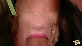 brunette with big nipples enjoyed wild anal. she got pounded by a huge cock on the couch.