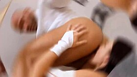 Rim4k Guy Allows Skinny Teen GF To Rim His Ass During Shaved Pussy Sex