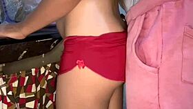 Anal sex in the kitchen