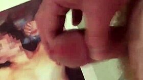 Male masturbation with a happy ending in the form of a facial tribute to TashaHim