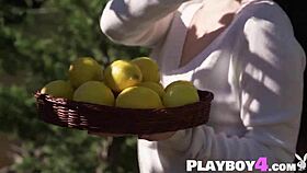 Hayli Sanders poses naked, revealing her perfect tits and big booty.