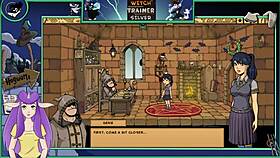 check out these big tits in the witch trainer game