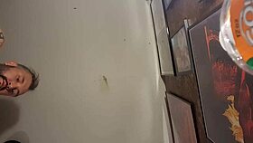 My latina freak licks ass and sucks big cock