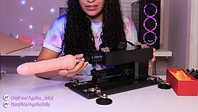 Unboxing My New Sex Machine - Agatha Dolly Tests Insane Speeds on Her Petite Frame!