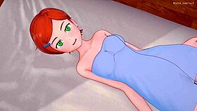 gwen ben 10 removes towel for adult version
