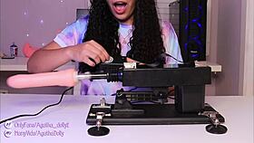 Unboxing My New Sex Machine - Agatha Dolly Tests Insane Speeds on Her Petite Frame!