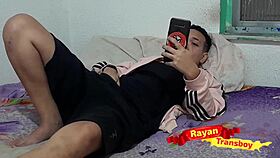 Lonely transboy's solo sex contrasts with his trans man identity.