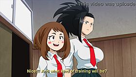 why are 2 teen 18+s gagging on big black cocks in my hero academia hentai?