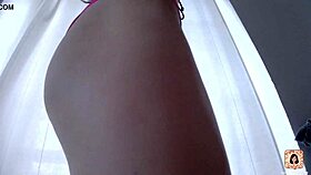 Perfect Babe Tries On New Bikinis