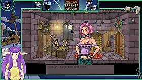 check out these big tits in the witch trainer game