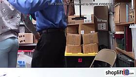 black teen 18+ busted by cop for stealing leash at work